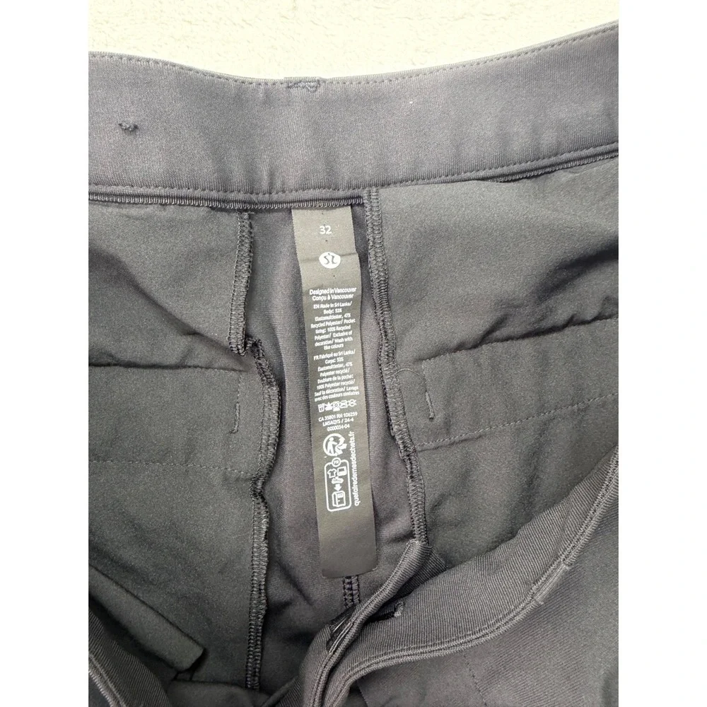 Lululemon Commission Slim-Fit Warpstreme Trousers Black 32